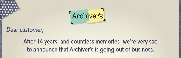 archiver's closing